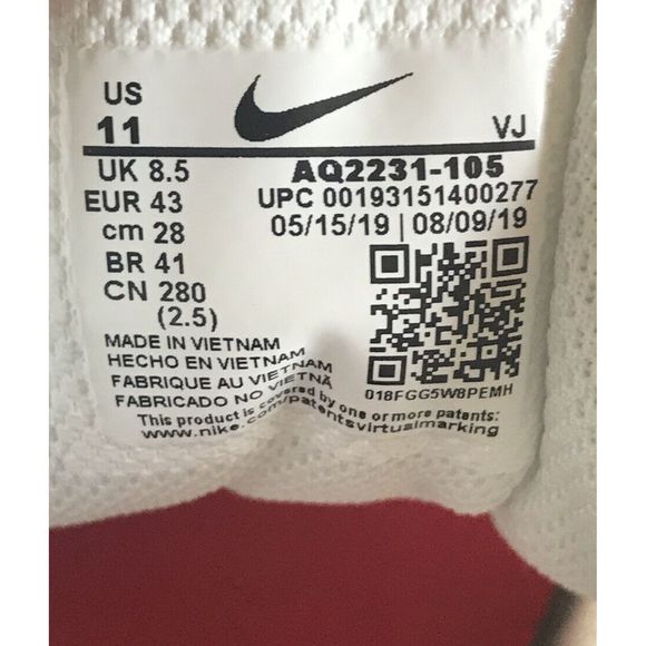 WMNS Nike Air Max Oketo Sail/Metallic Gold/Gym Red - Picture 6 of 6